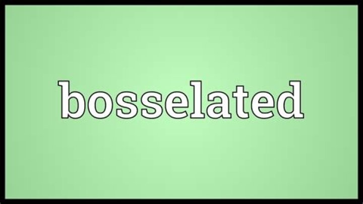What does Bosselated mean?