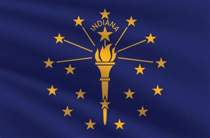What does the Indiana flag stand for?
