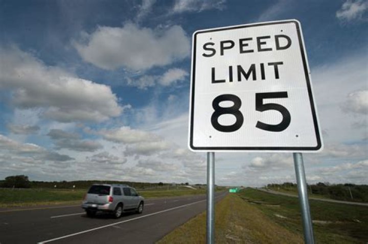 Where is the 85 mph speed limit in Texas?